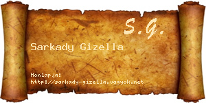 Sarkady Gizella névjegykártya